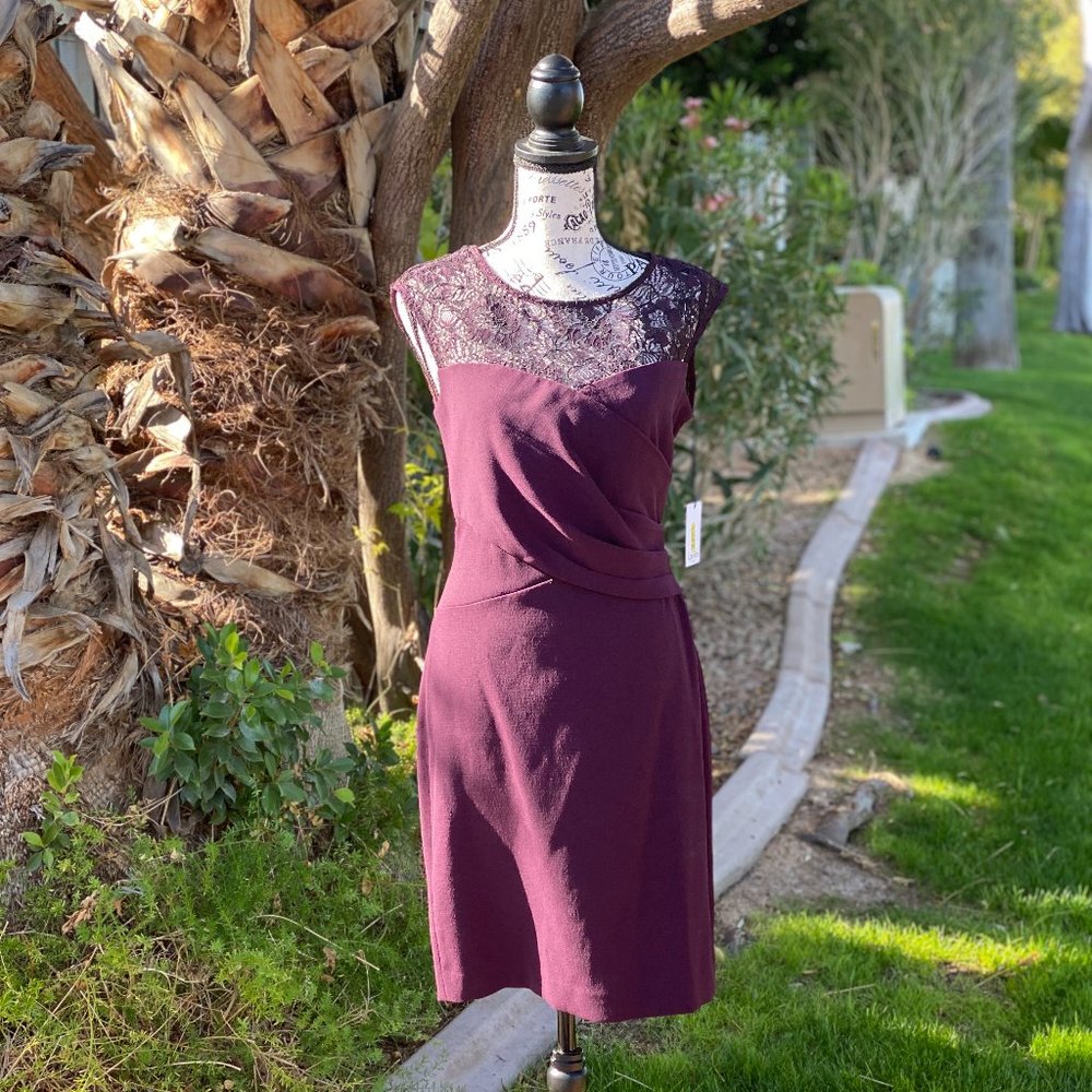 Calvin Klein Burgundy Dress